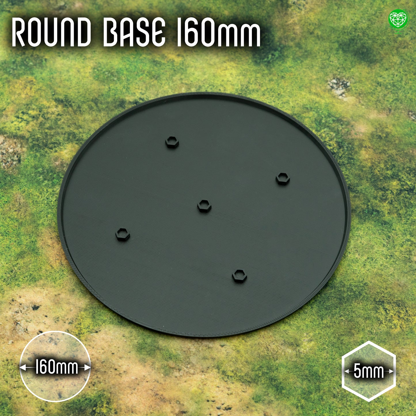 160mm Round Base Magnets Ready