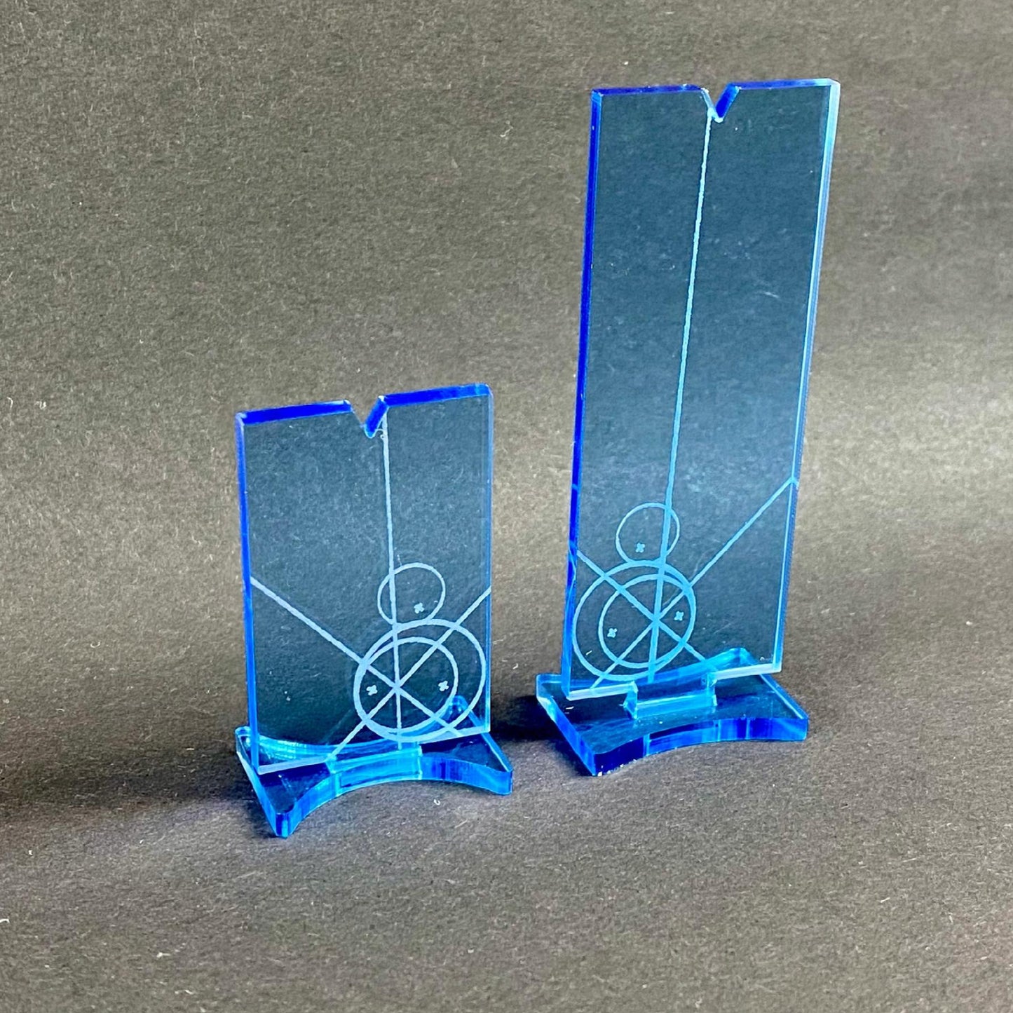 A star wars los silhoutte in blue.