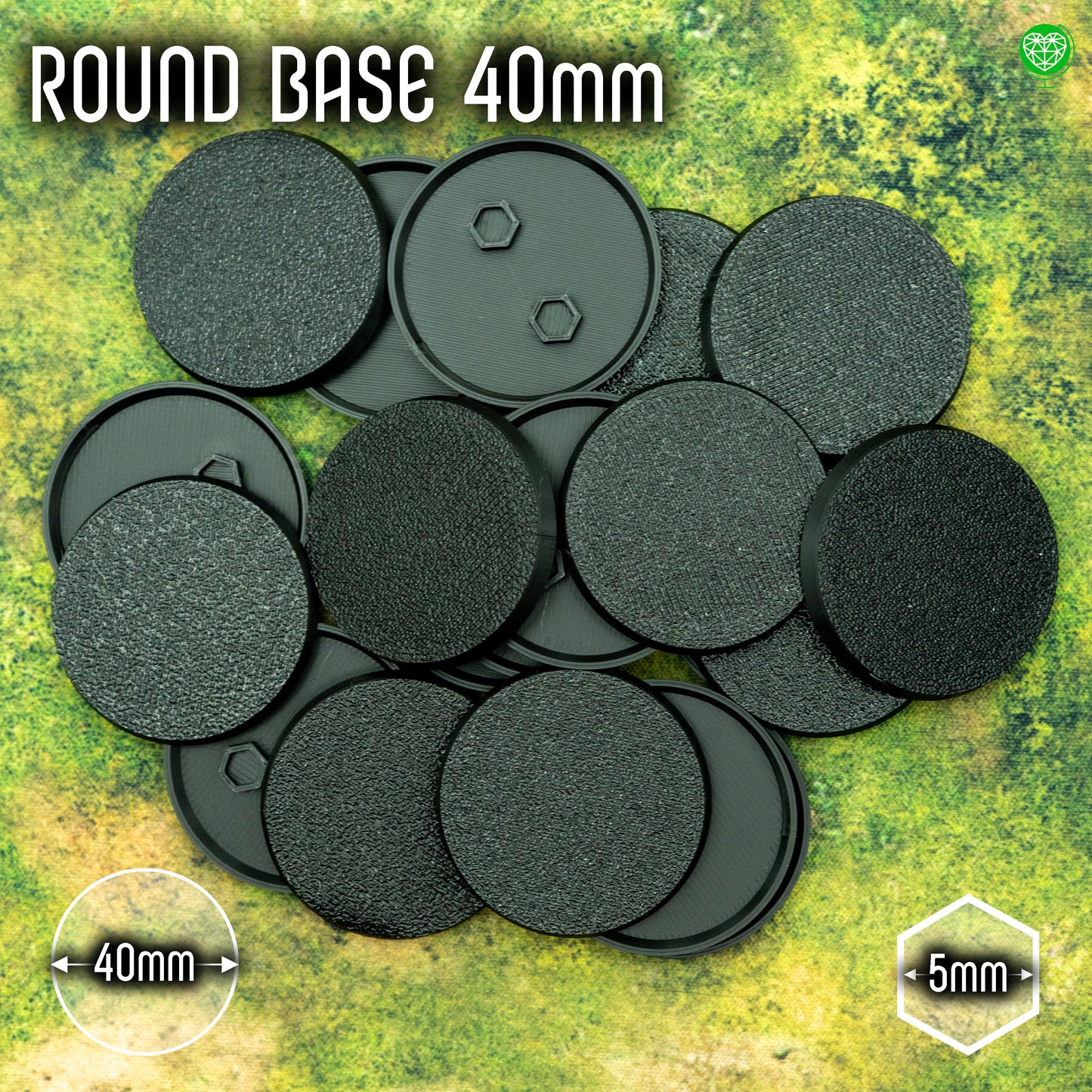 40mm Round Bases