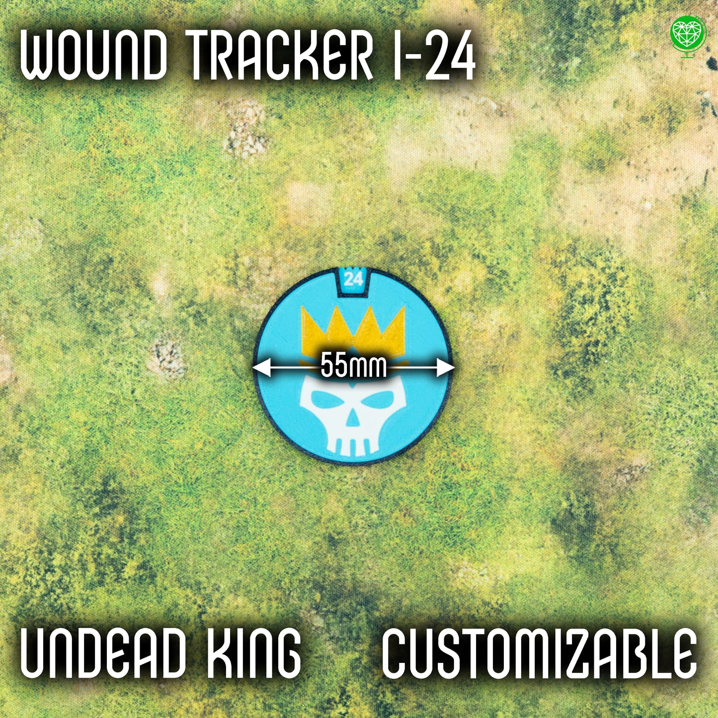 1-24 Wounds Tracker - Undead King Style