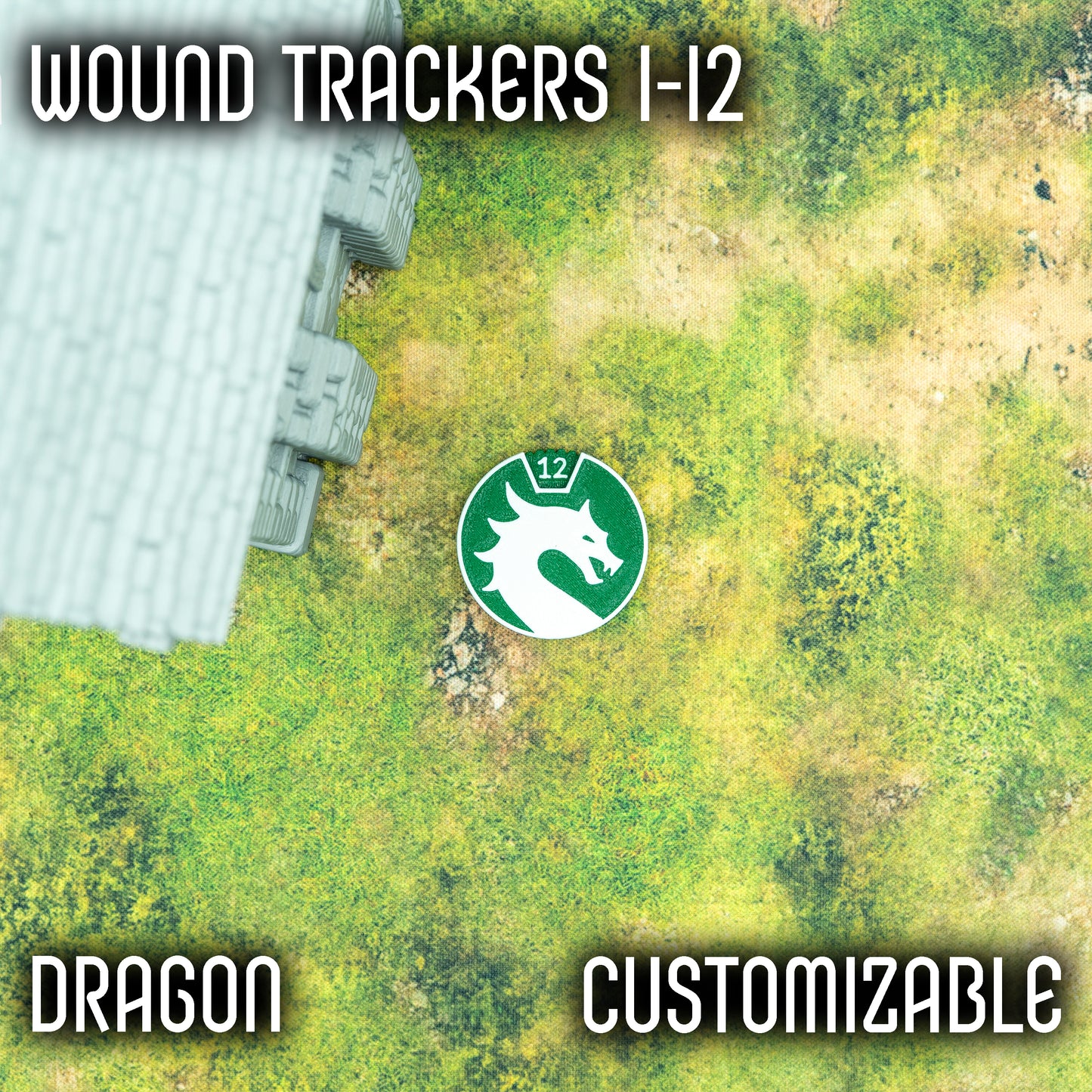 1-12 Wounds Trackers - Dragon Style