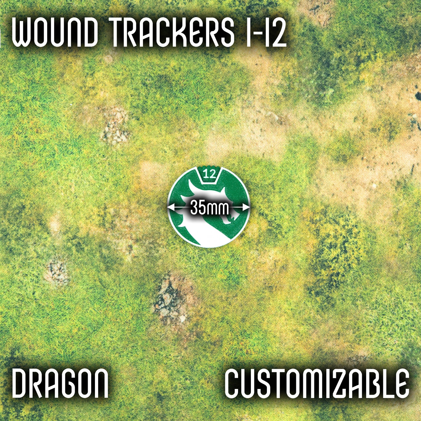 1-12 Wounds Trackers - Dragon Style
