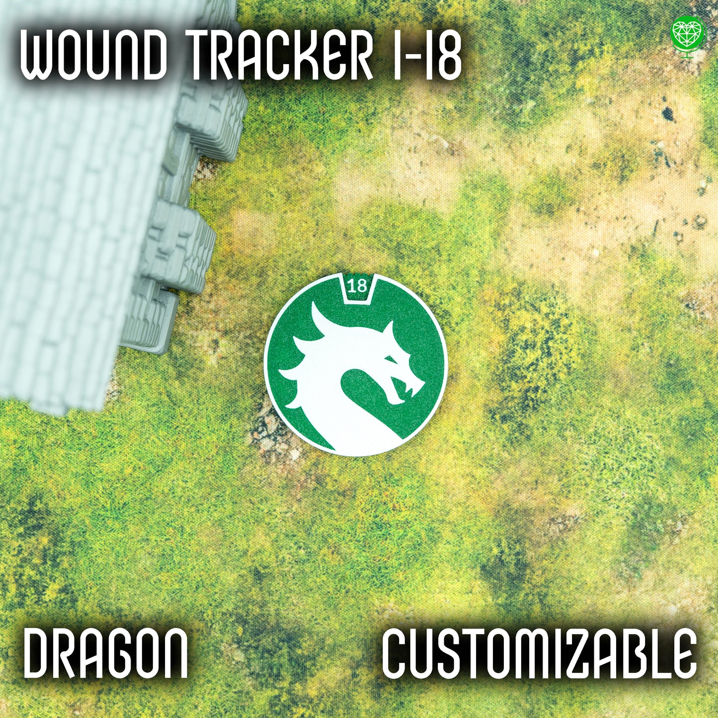 1-18 Wounds Tracker - Dragon Style