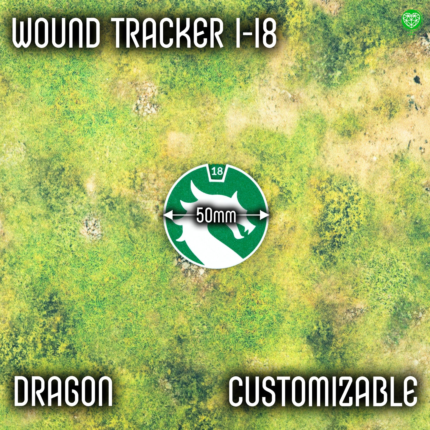 1-18 Wounds Tracker - Dragon Style