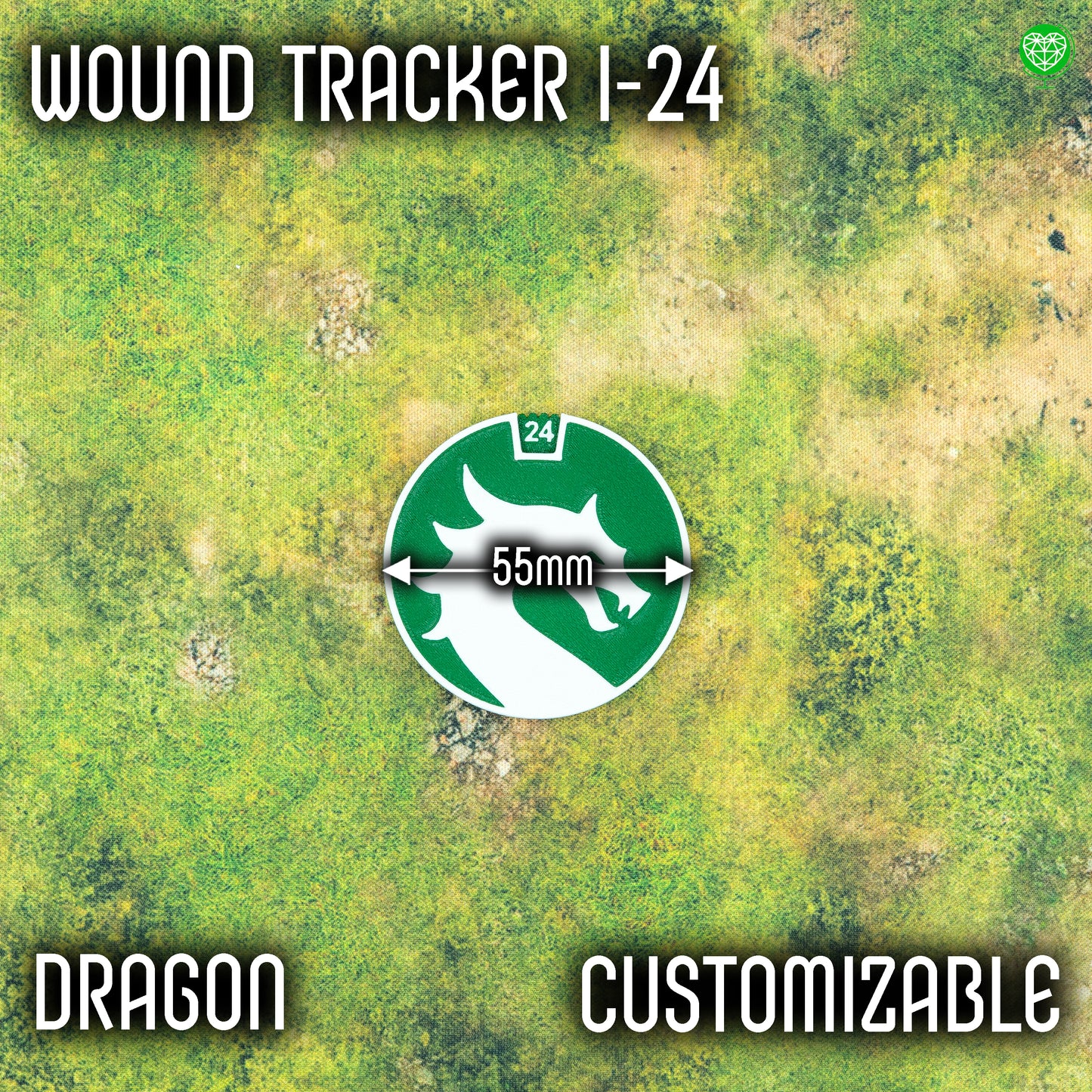 1-24 Wounds Tracker - Dragon Style