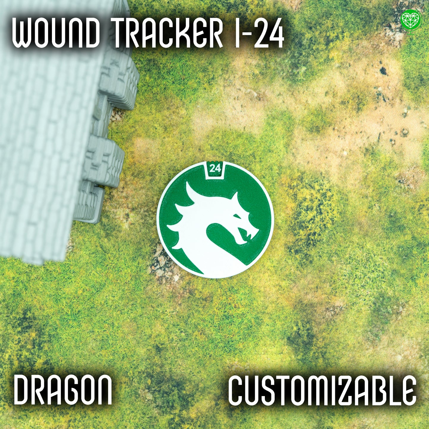 1-24 Wounds Tracker - Dragon Style