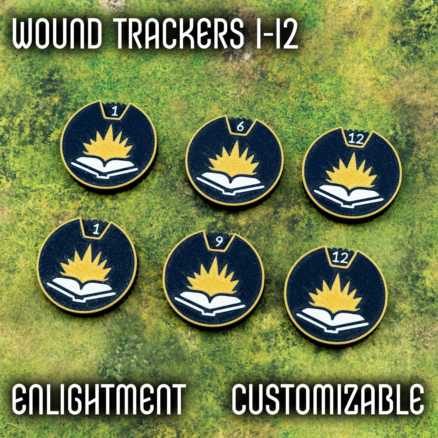 1-12 Wounds Trackers - Enlightment Style