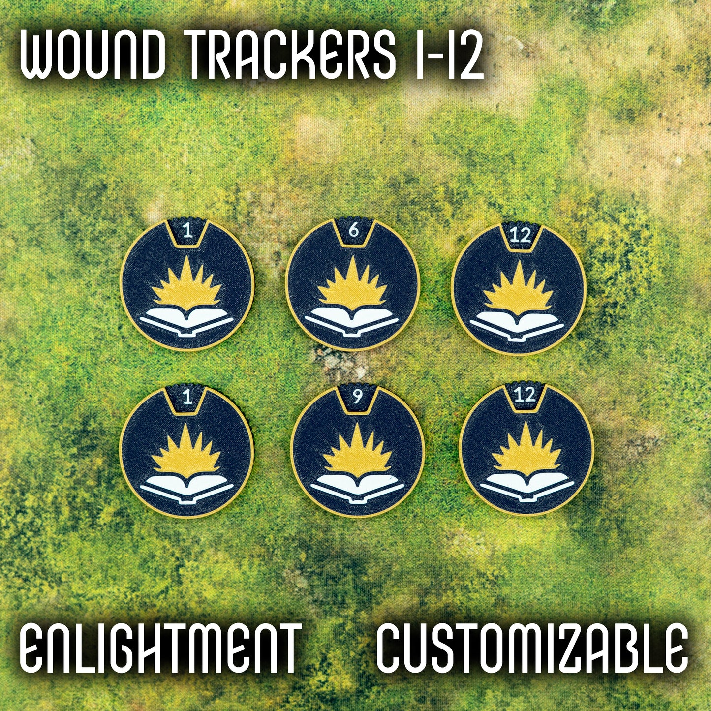 1-12 Wounds Trackers - Enlightment Style