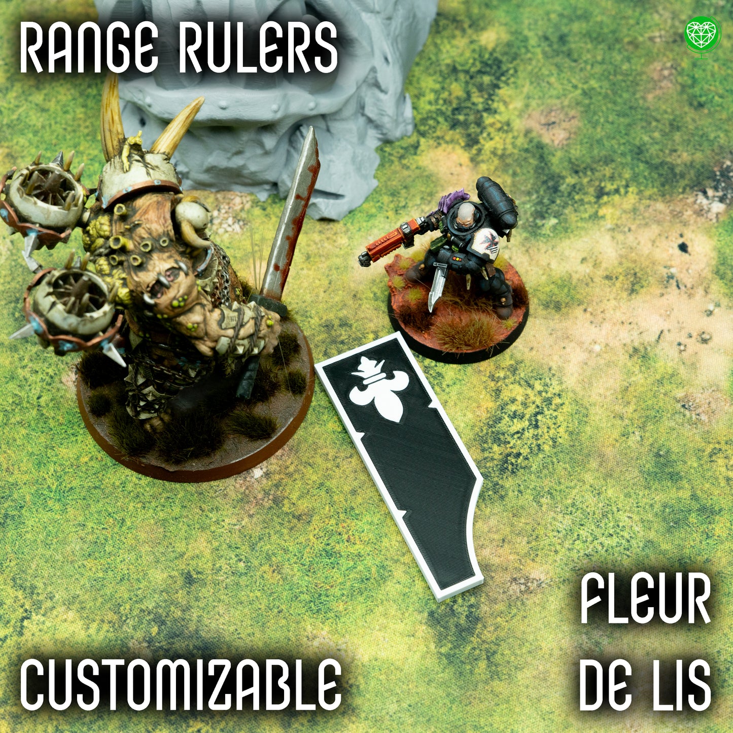 Range Rulers - Fleur De Lis Style