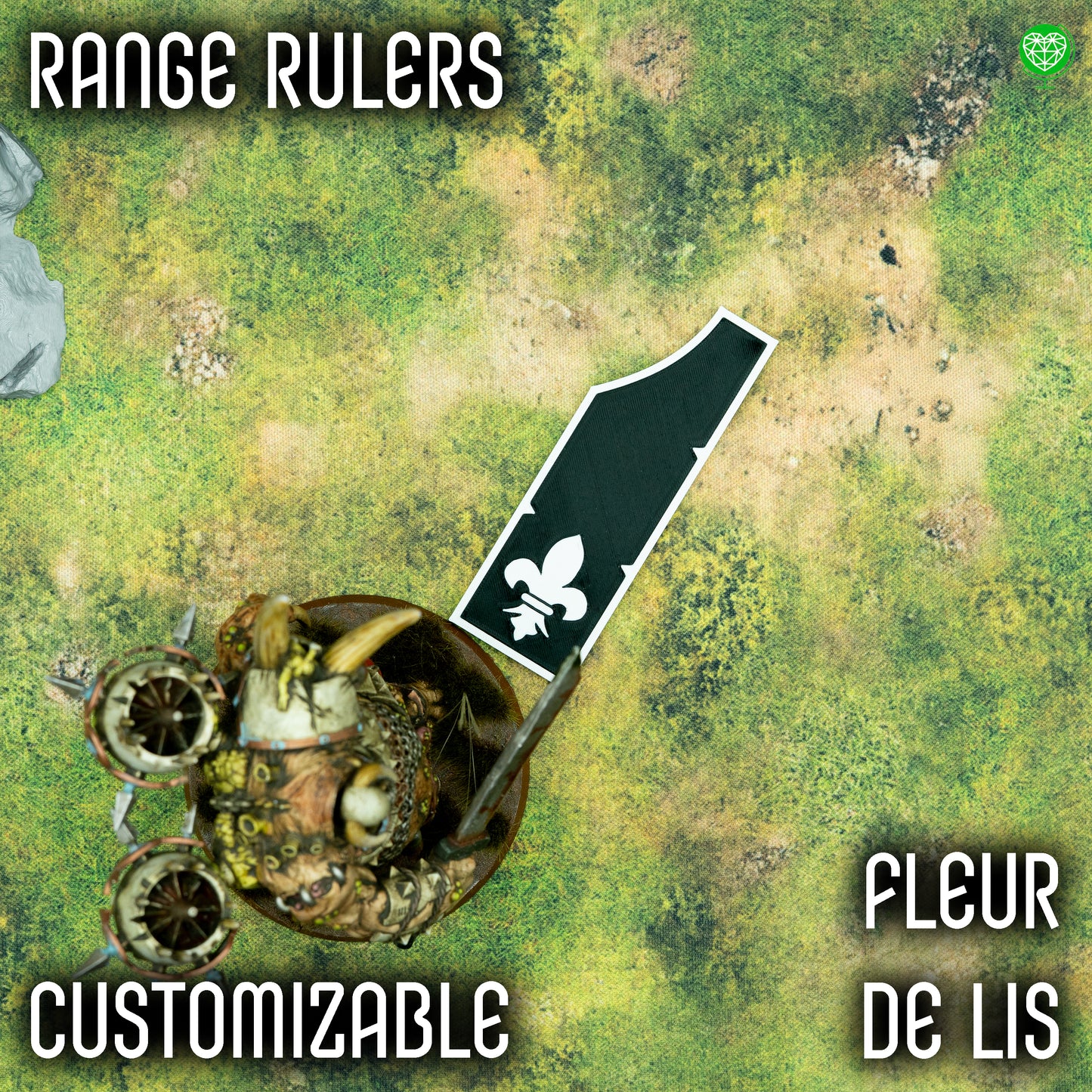 Range Rulers - Fleur De Lis Style