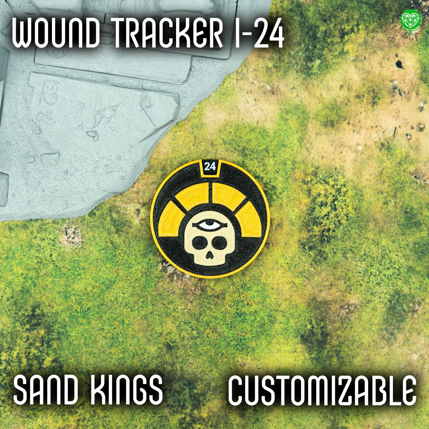 1-24 Wounds Tracker - Sand Kings Style