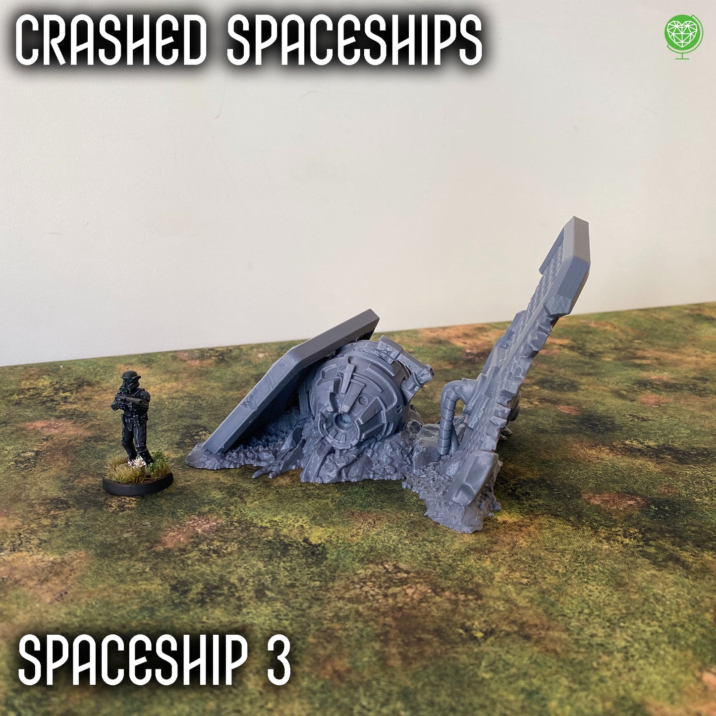Legion Terrain - Crashed Spaceships for Sci-Fi Tabletop Games - Durable, Detailed & Compatible with Many Sci-Fi Games