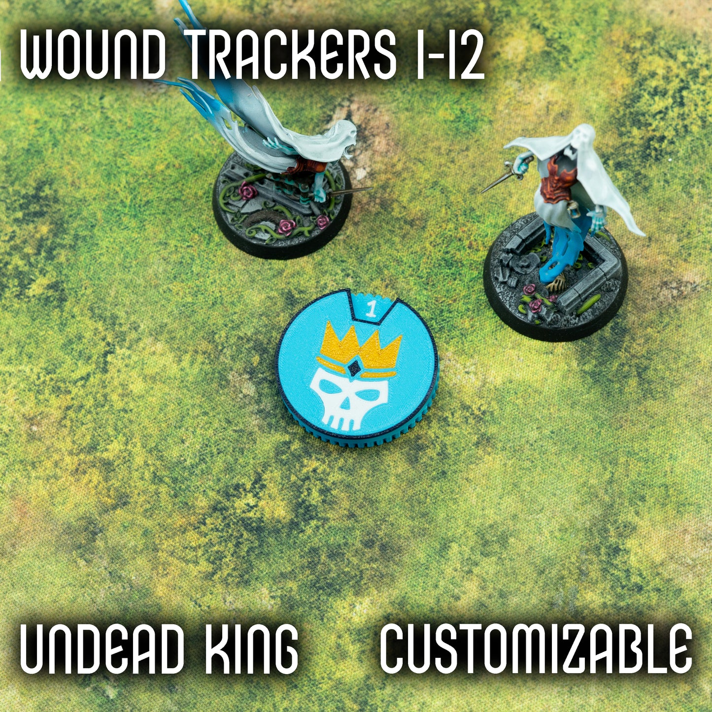 1-12 Wound Trackers - Undead King Style