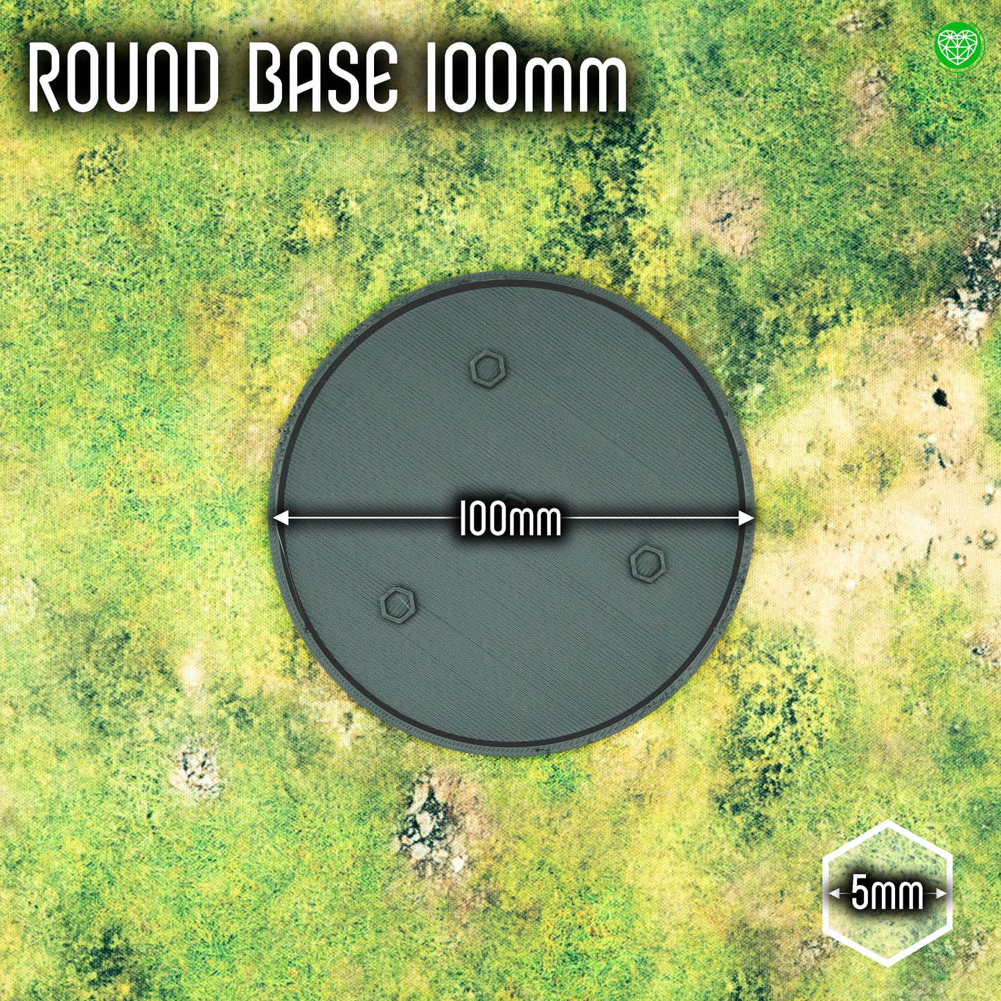 Round Base 100mm - Magnet Ready