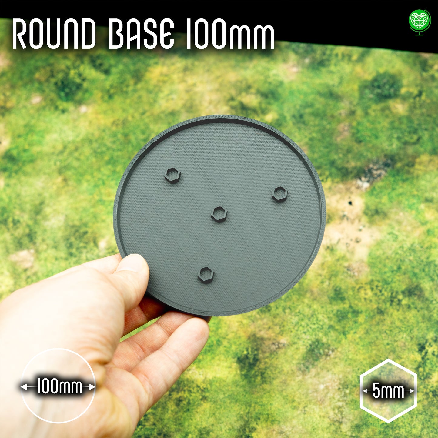Round Base 100mm - Magnet Ready