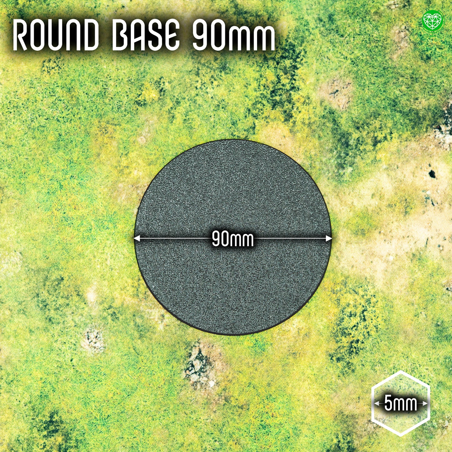 Round Base 90mm - Magnet Ready
