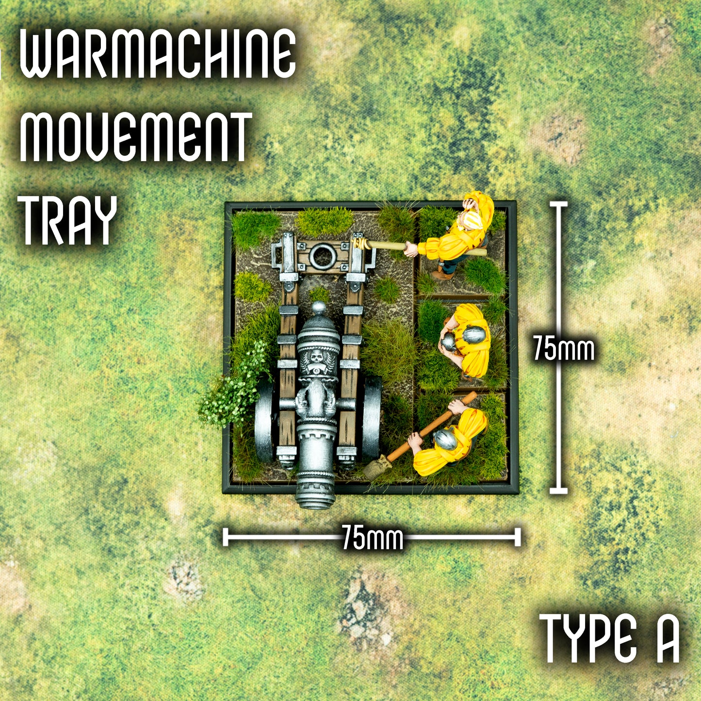 Movement Tray - 50x75mm - Cannons, Warmachines and alike
