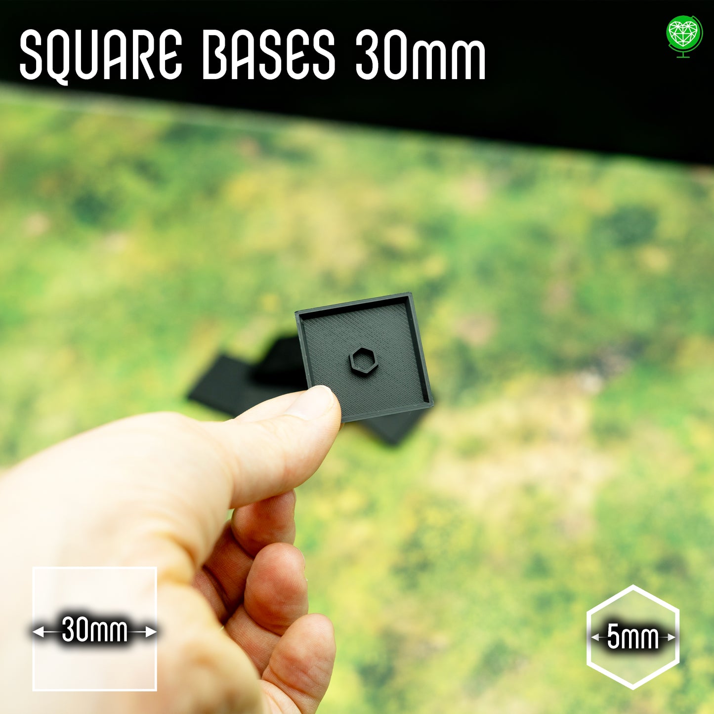 Square Base - 30mm - Magnet Ready