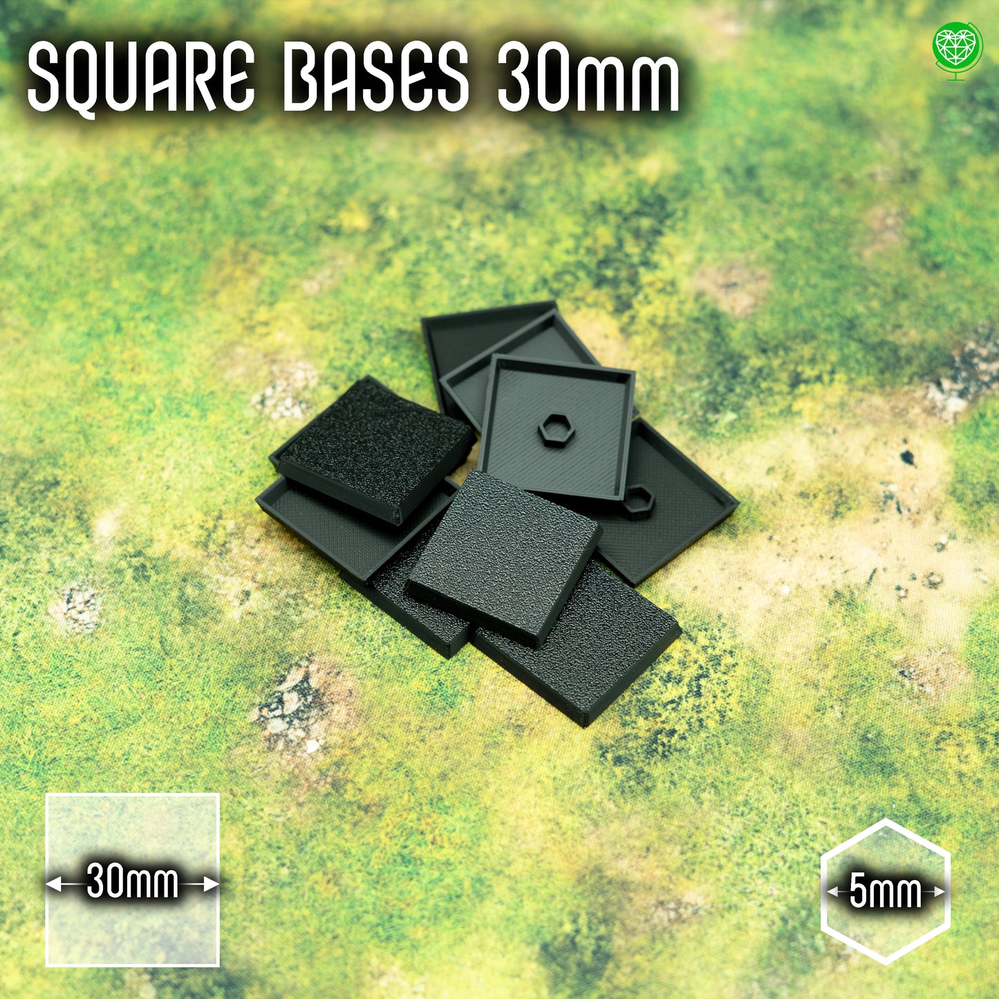 Square Base - 30mm - Magnet Ready