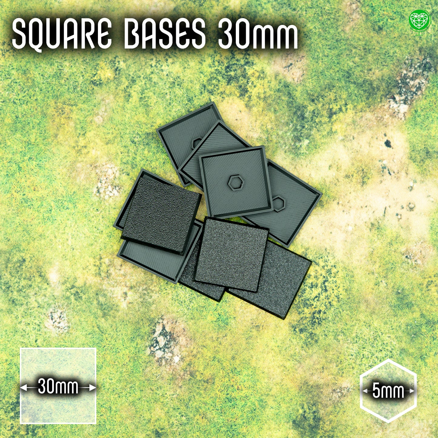 Square Base - 30mm - Magnet Ready