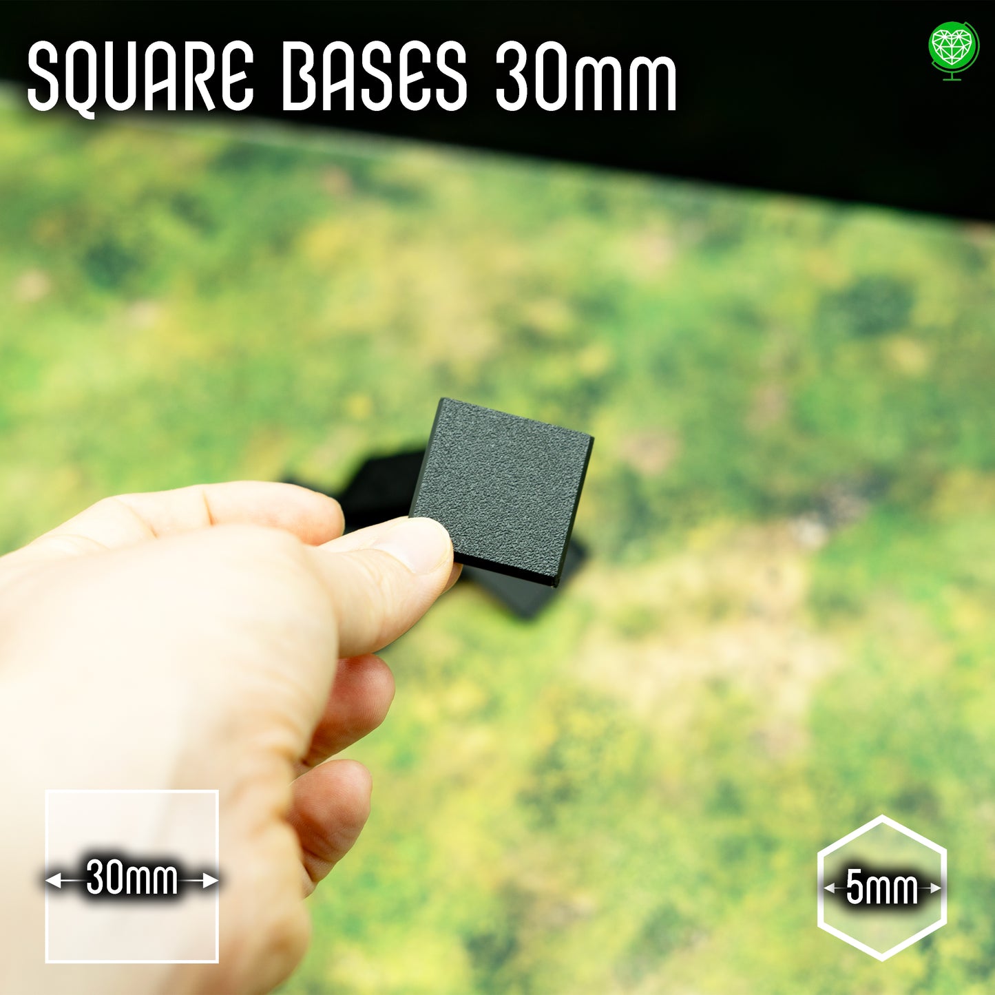 Square Base - 30mm - Magnet Ready