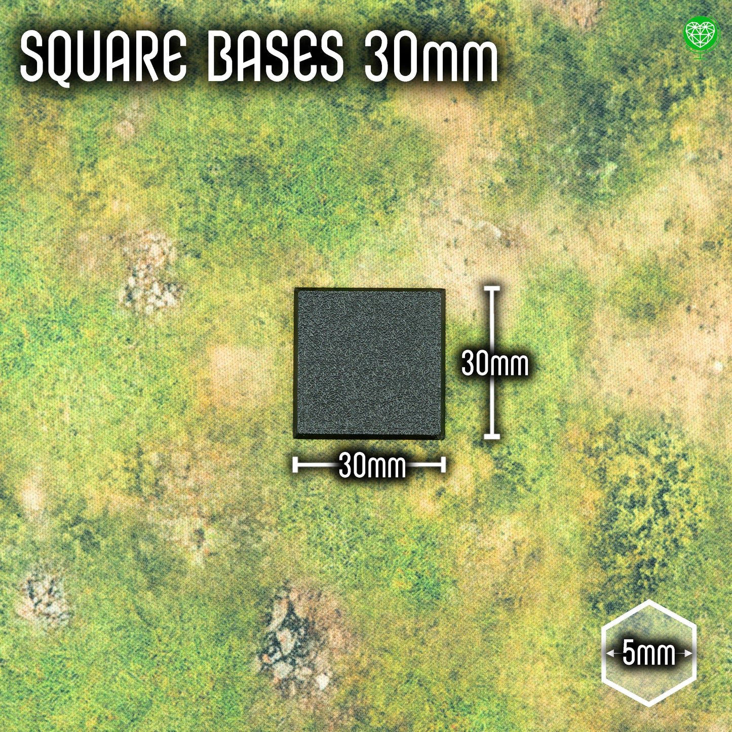Square Base - 30mm - Magnet Ready