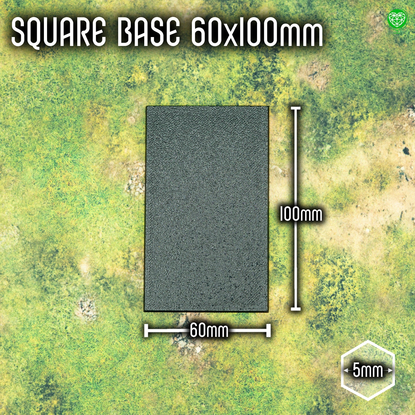 Square Base - 60x100mm - Magnet Ready