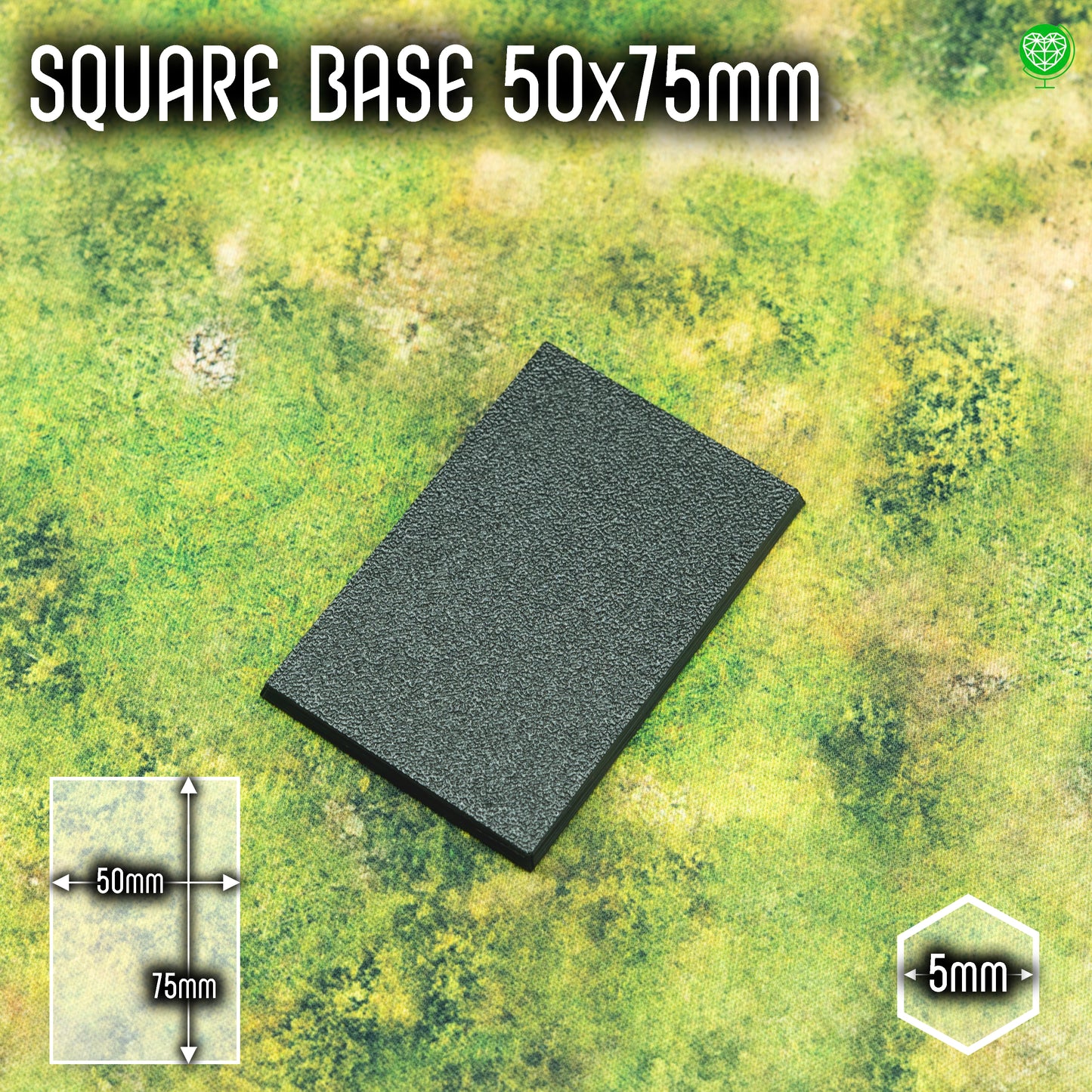 Square Bases - 50x75mm - Magnet Ready