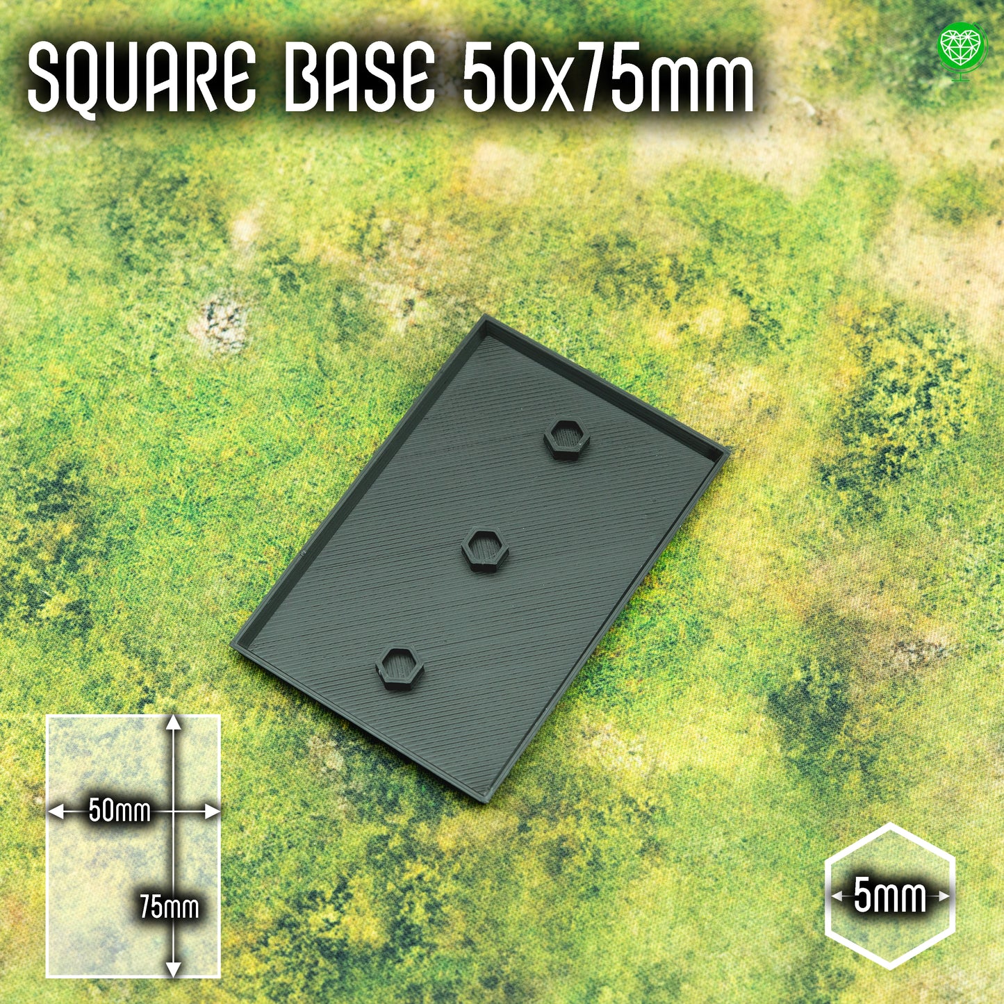 Square Bases - 50x75mm - Magnet Ready