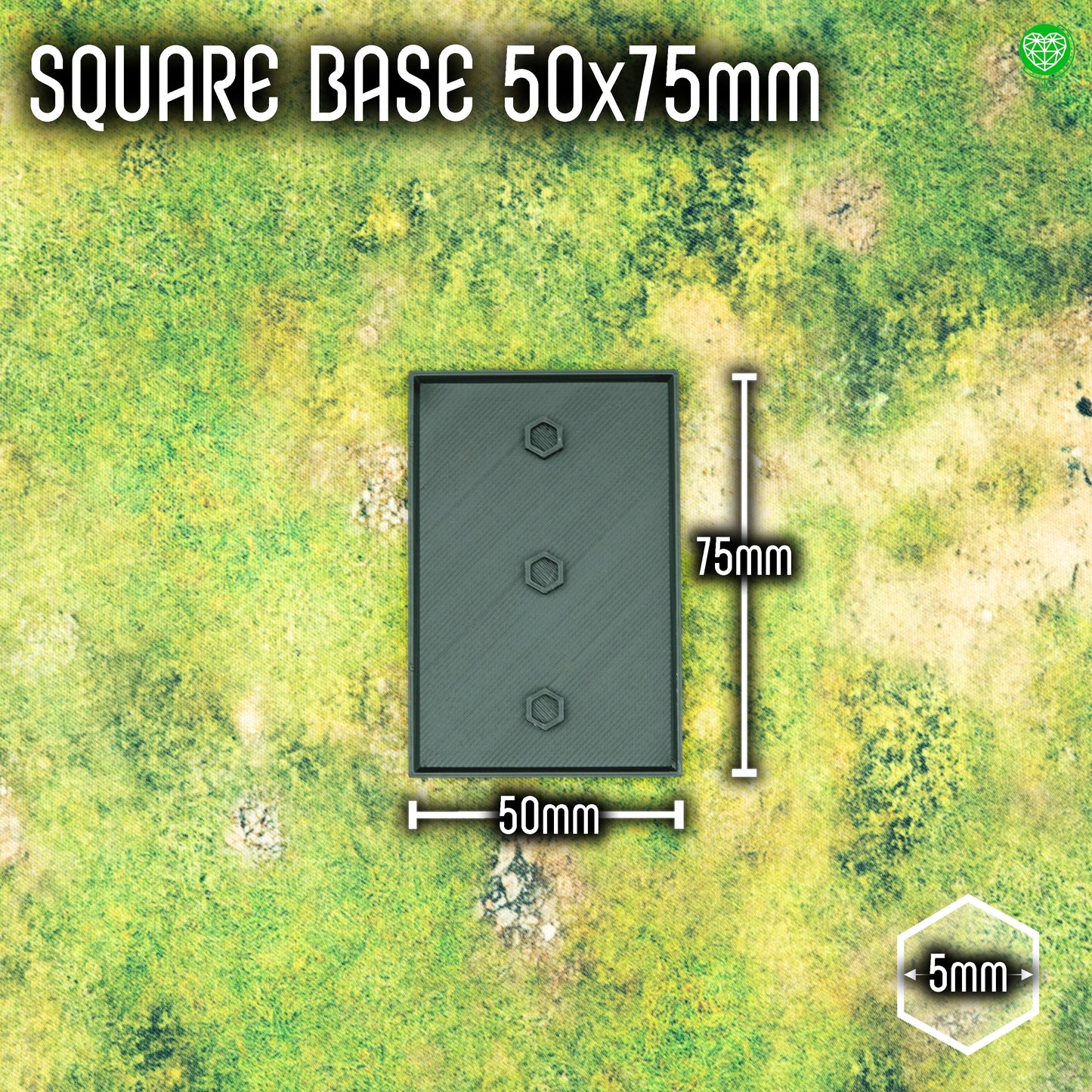 Square Bases - 50x75mm - Magnet Ready