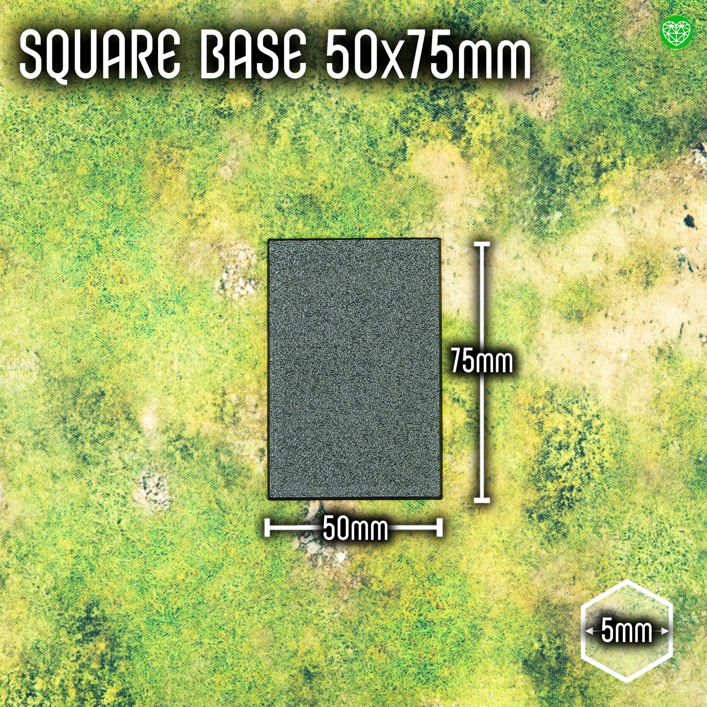 Square Bases - 50x75mm - Magnet Ready