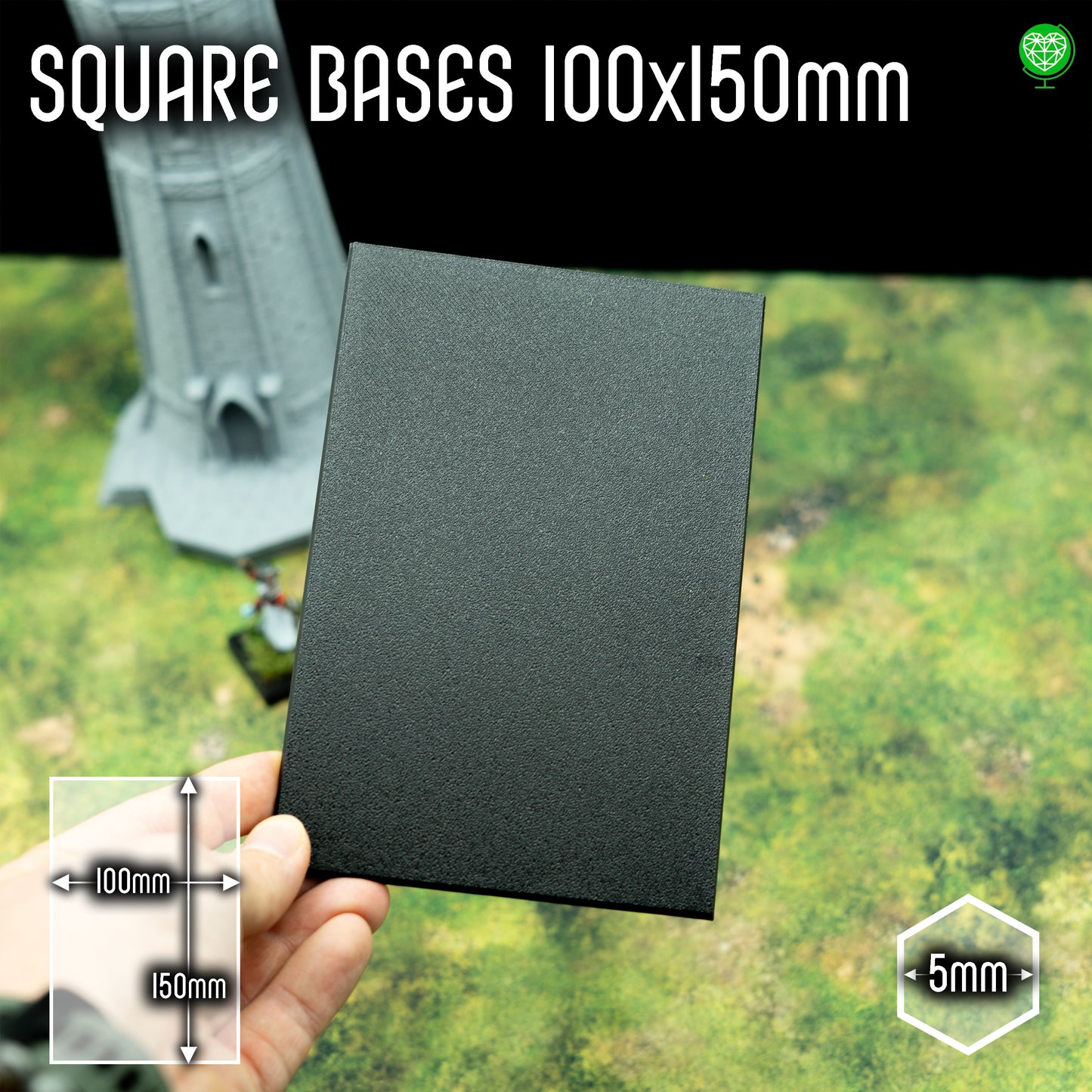 Square Base - 100x150mm - Magnet Ready