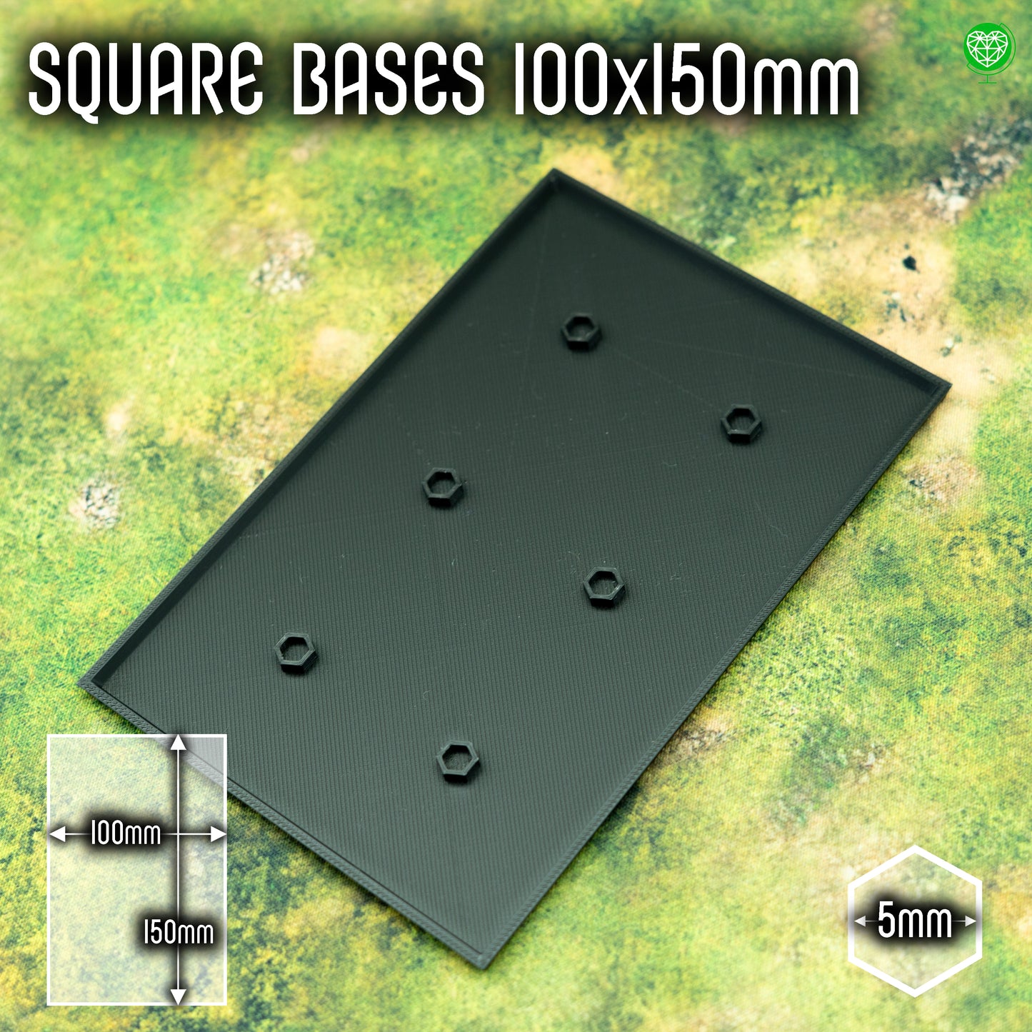 Square Base - 100x150mm - Magnet Ready
