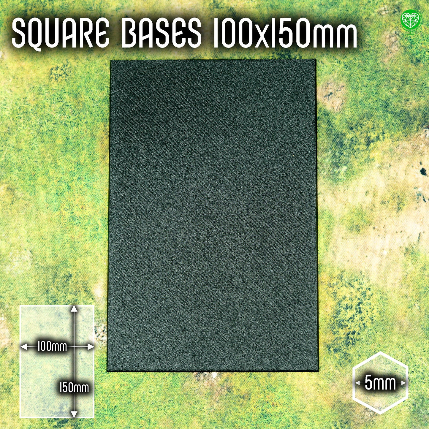 Square Base - 100x150mm - Magnet Ready
