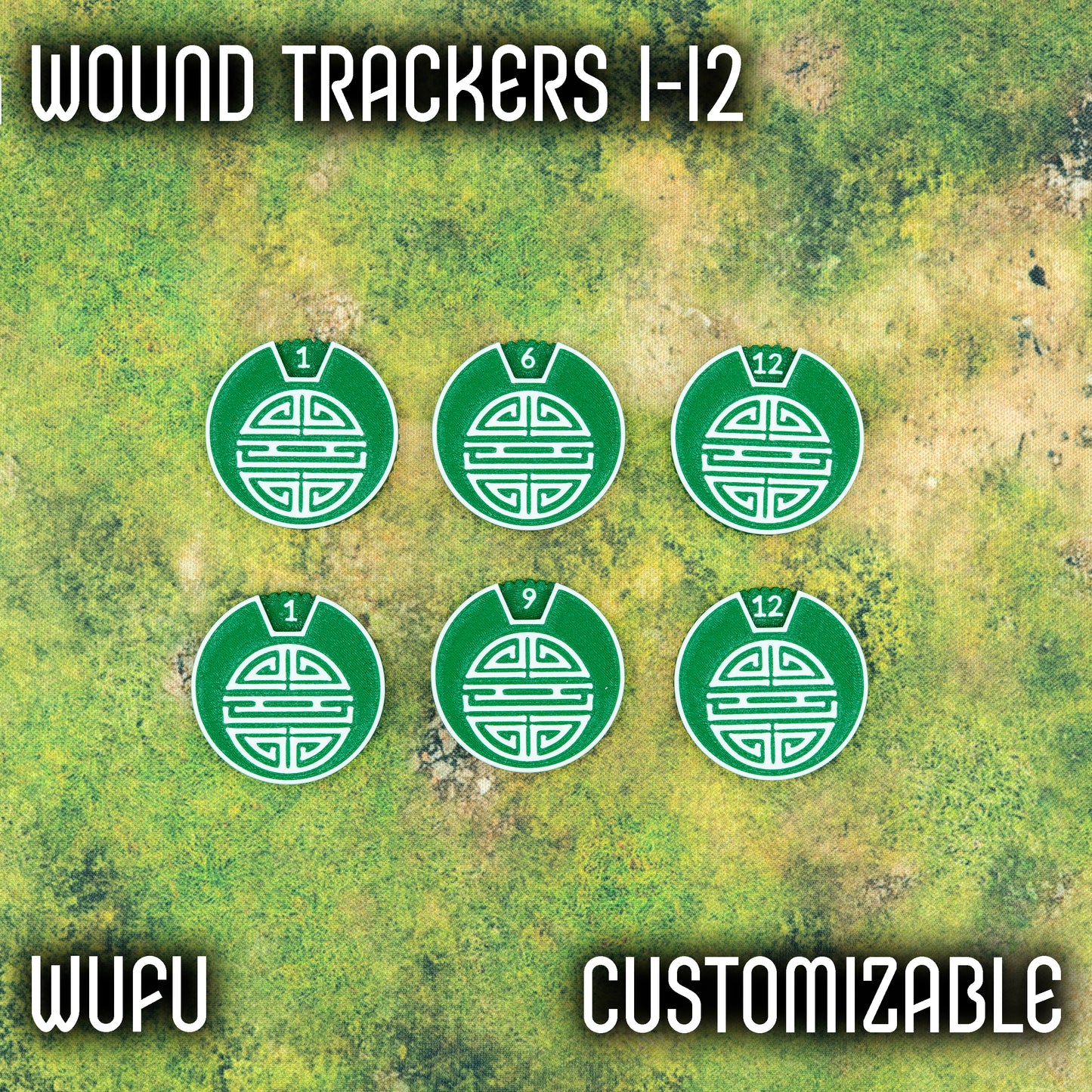 1-12 Wound Trackers - Wufu Style