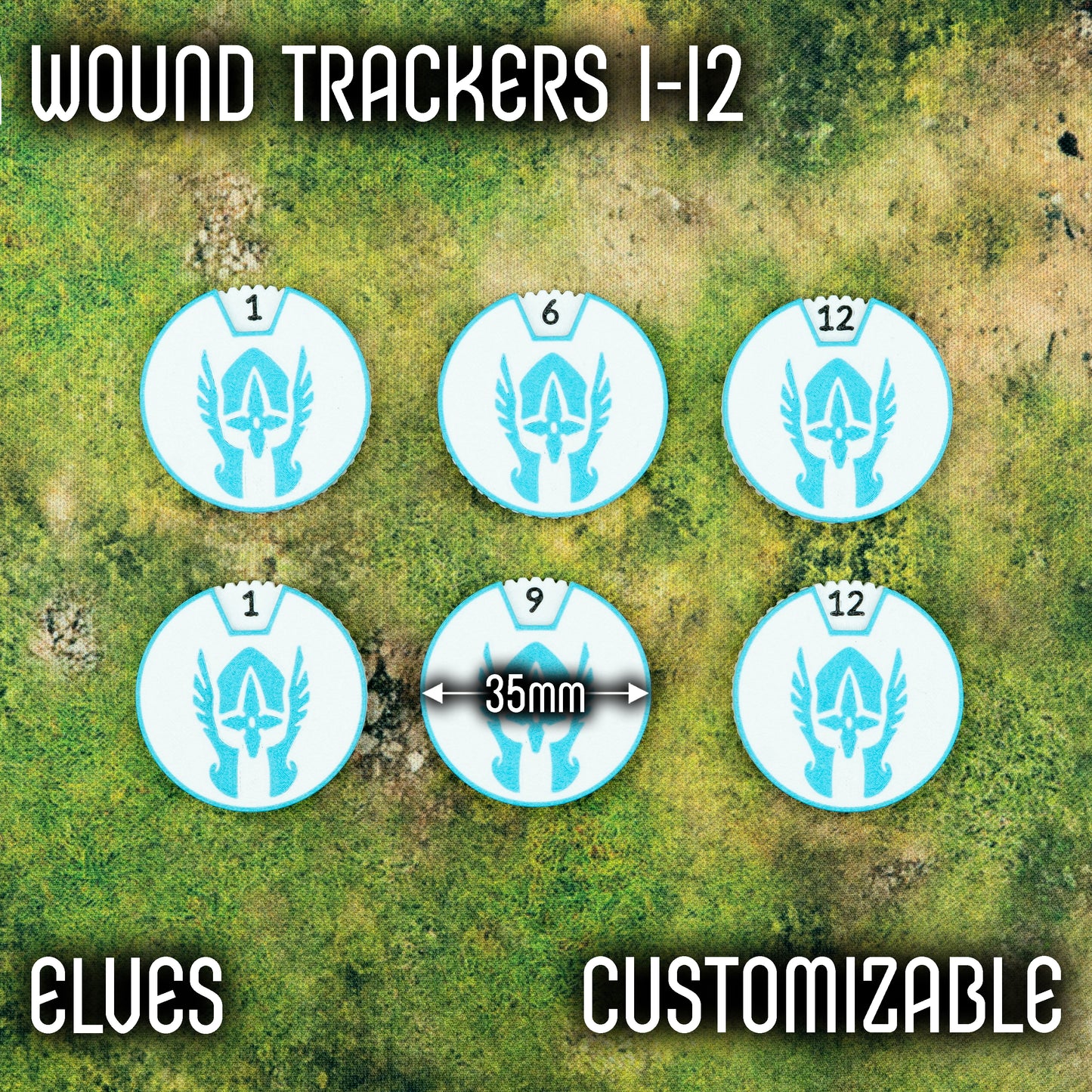 1-12 Wound Trackers - Elves Style