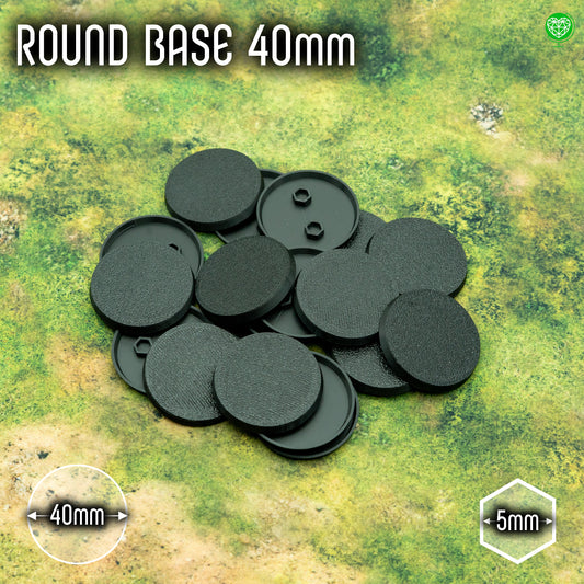 40mm Round Bases