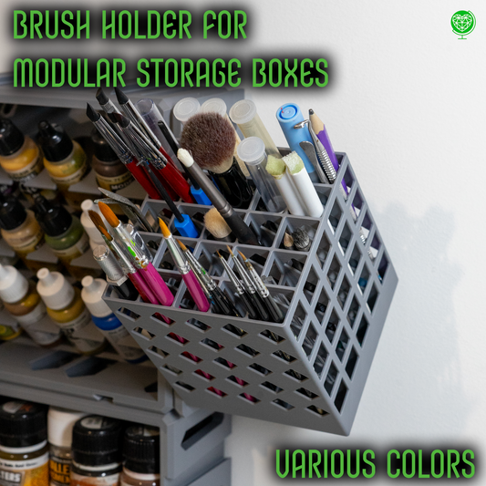 Brush Holder for Modular Paint Rack
