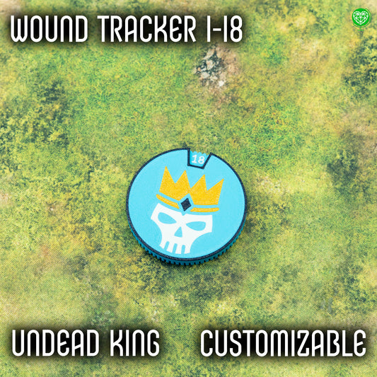 1-18 Wounds Tracker - Undead King Style