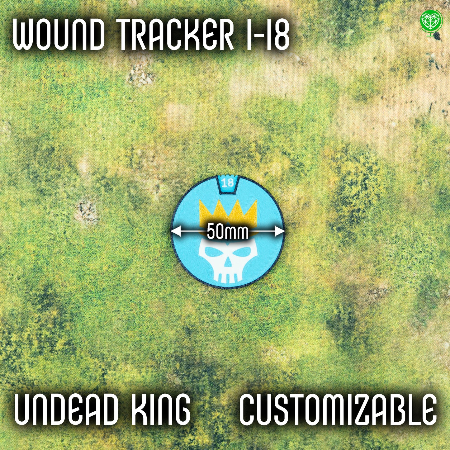 1-18 Wounds Tracker - Undead King Style