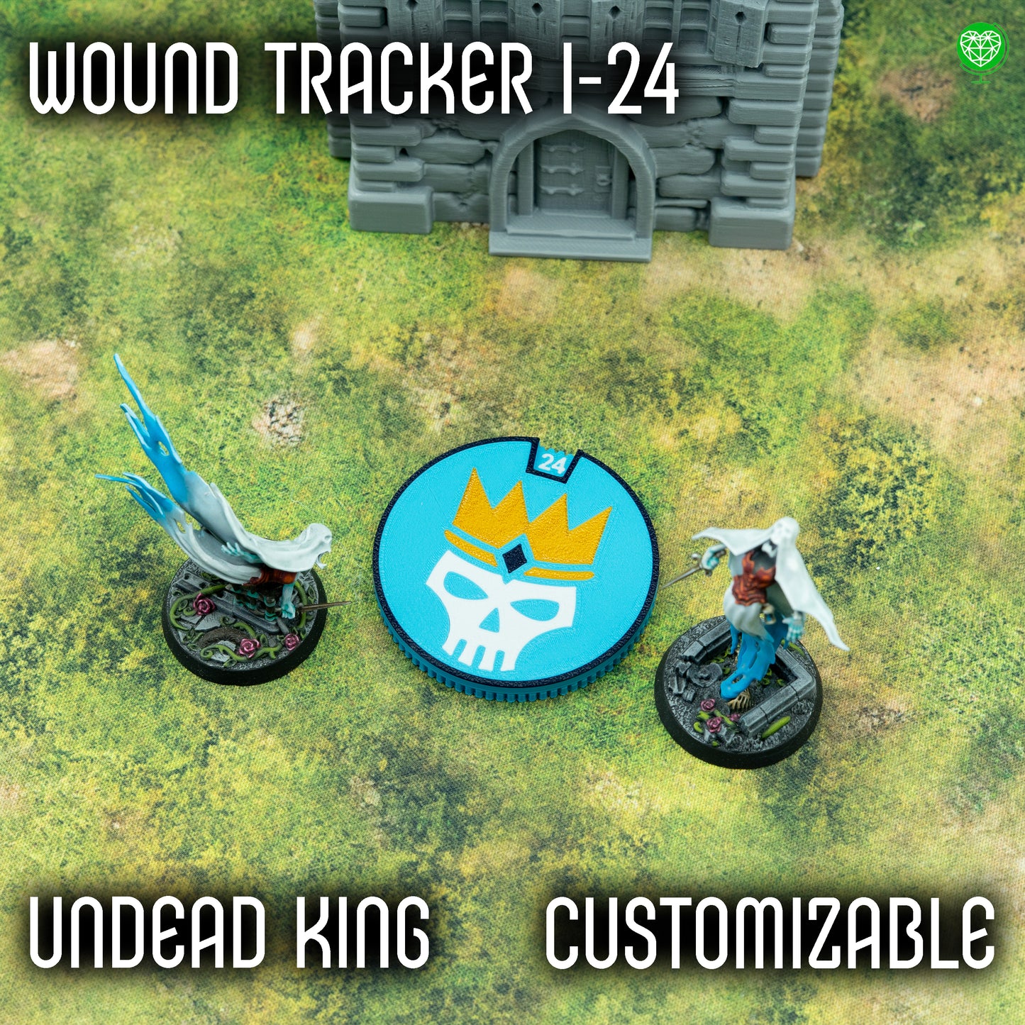 1-24 Wounds Tracker - Undead King Style