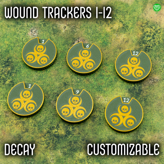 12 wounds tracker for Decay