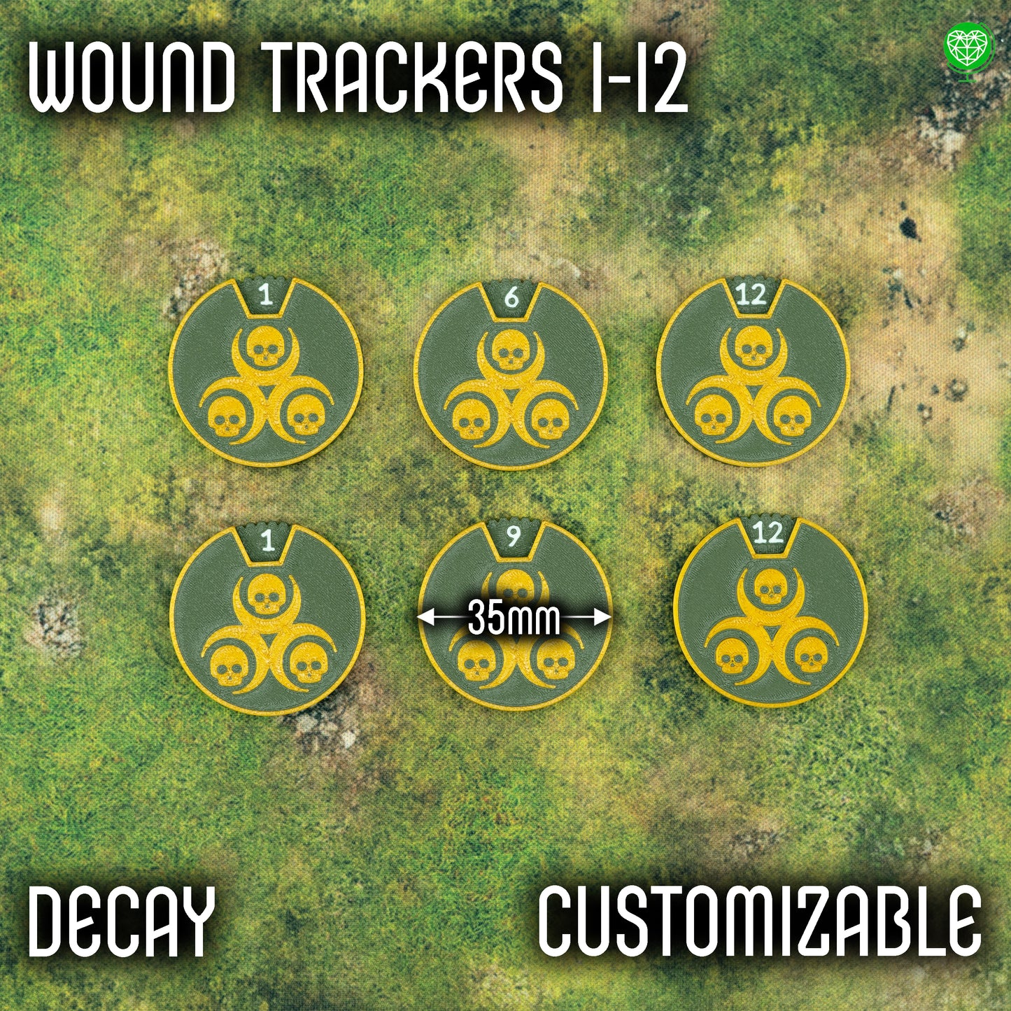 12 wounds tracker for Decay