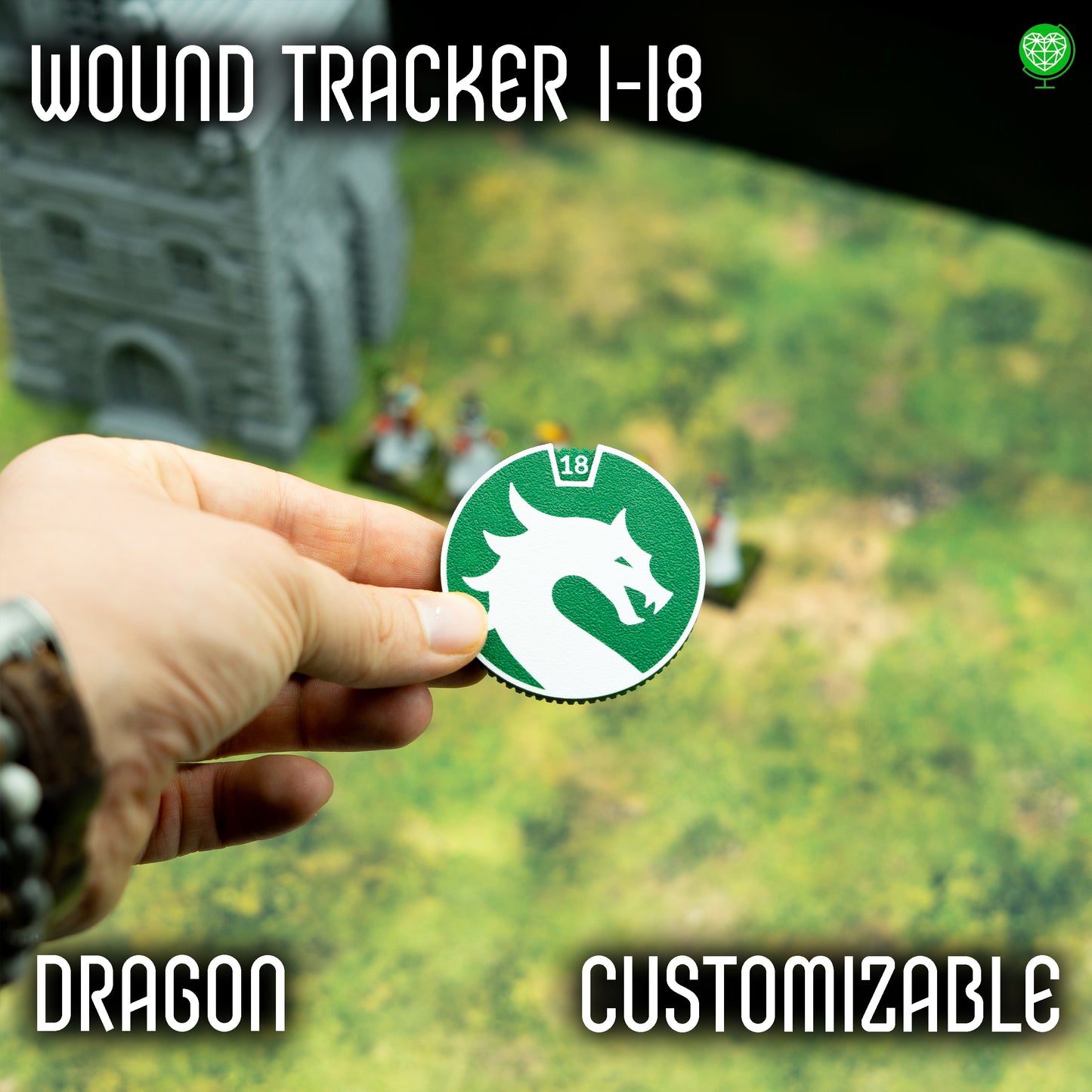 1-18 Wounds Tracker - Dragon Style
