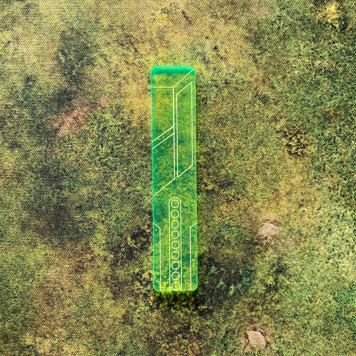 Star Wars Legion Half-Range Ruler in green