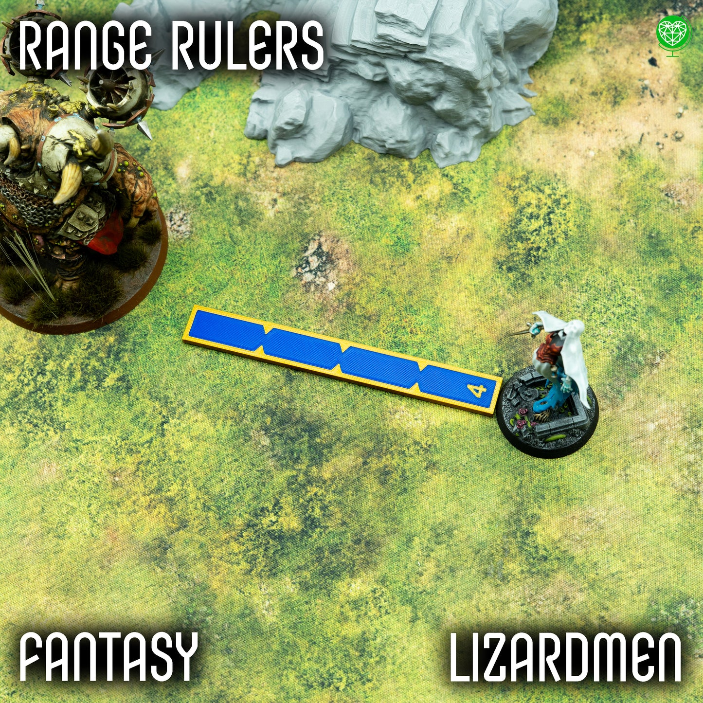 Range Rulers - Lizardmen Style