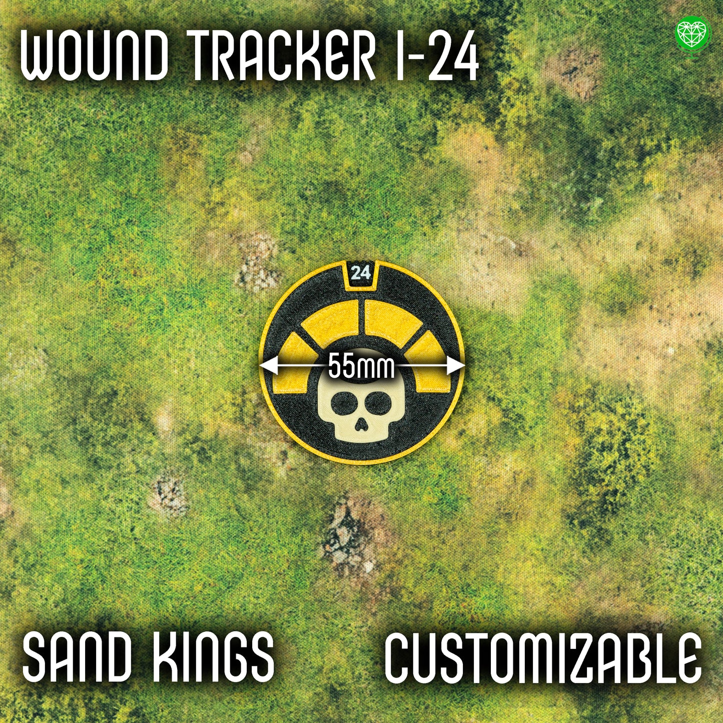 1-24 Wounds Tracker - Sand Kings Style