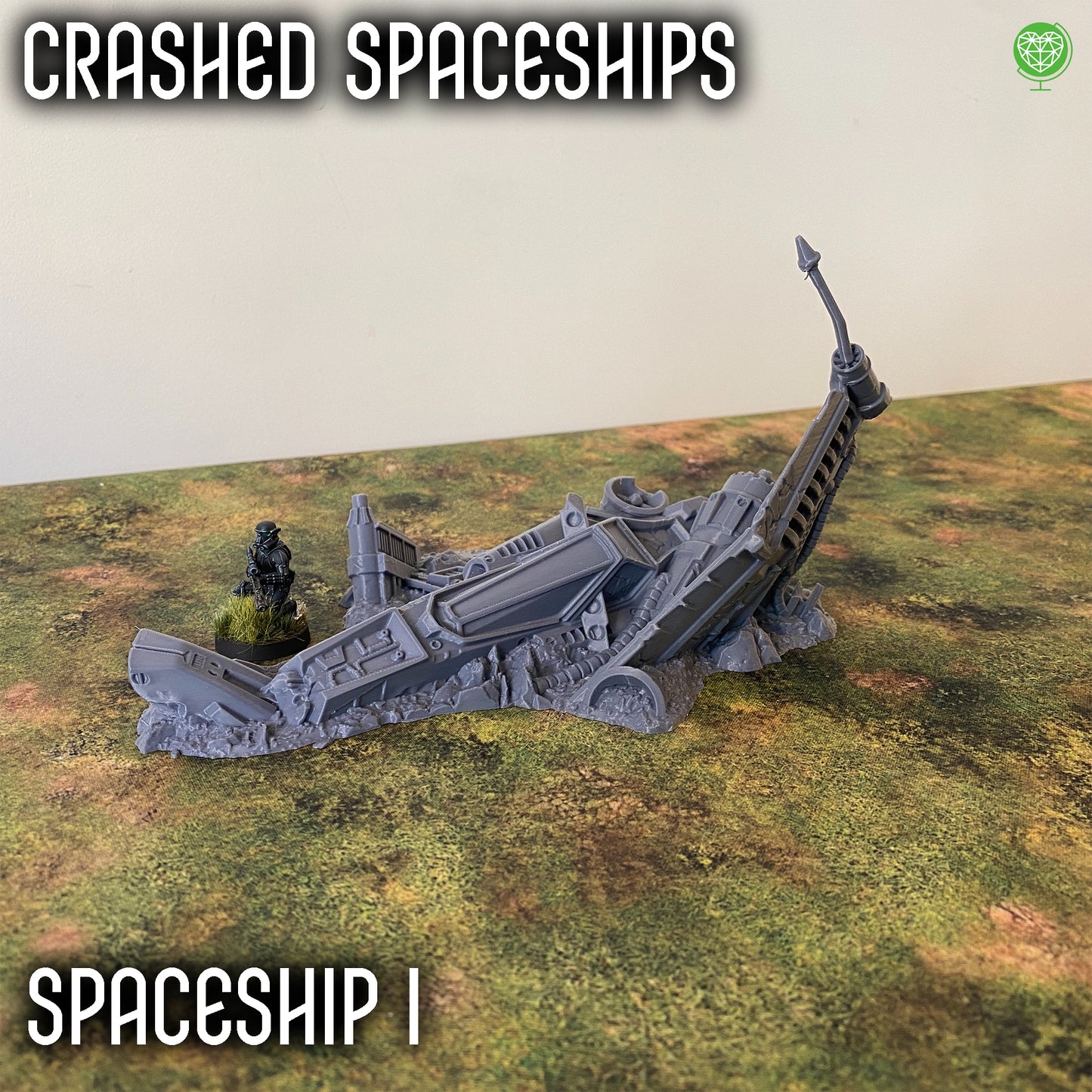 Legion Terrain - Crashed Spaceships for Sci-Fi Tabletop Games - Durable, Detailed & Compatible with Many Sci-Fi Games
