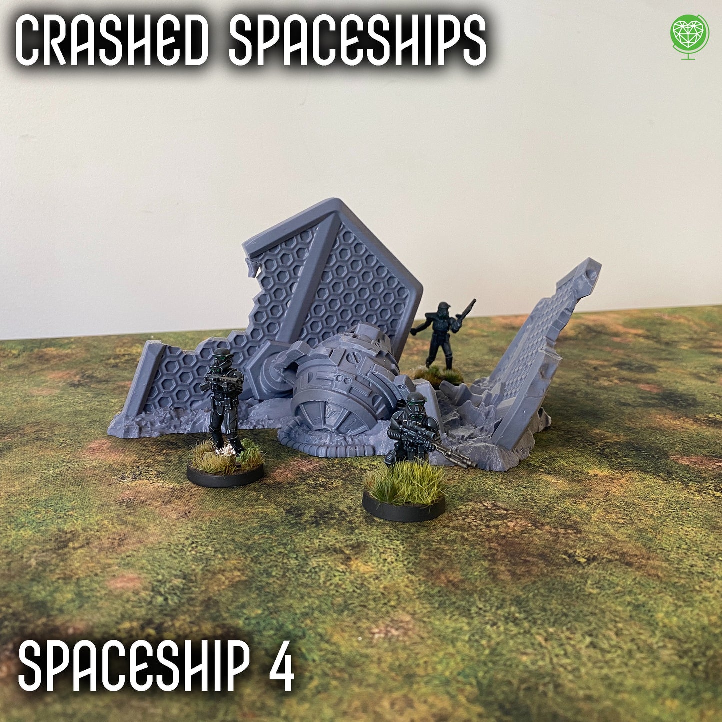 Legion Terrain - Crashed Spaceships for Sci-Fi Tabletop Games - Durable, Detailed & Compatible with Many Sci-Fi Games