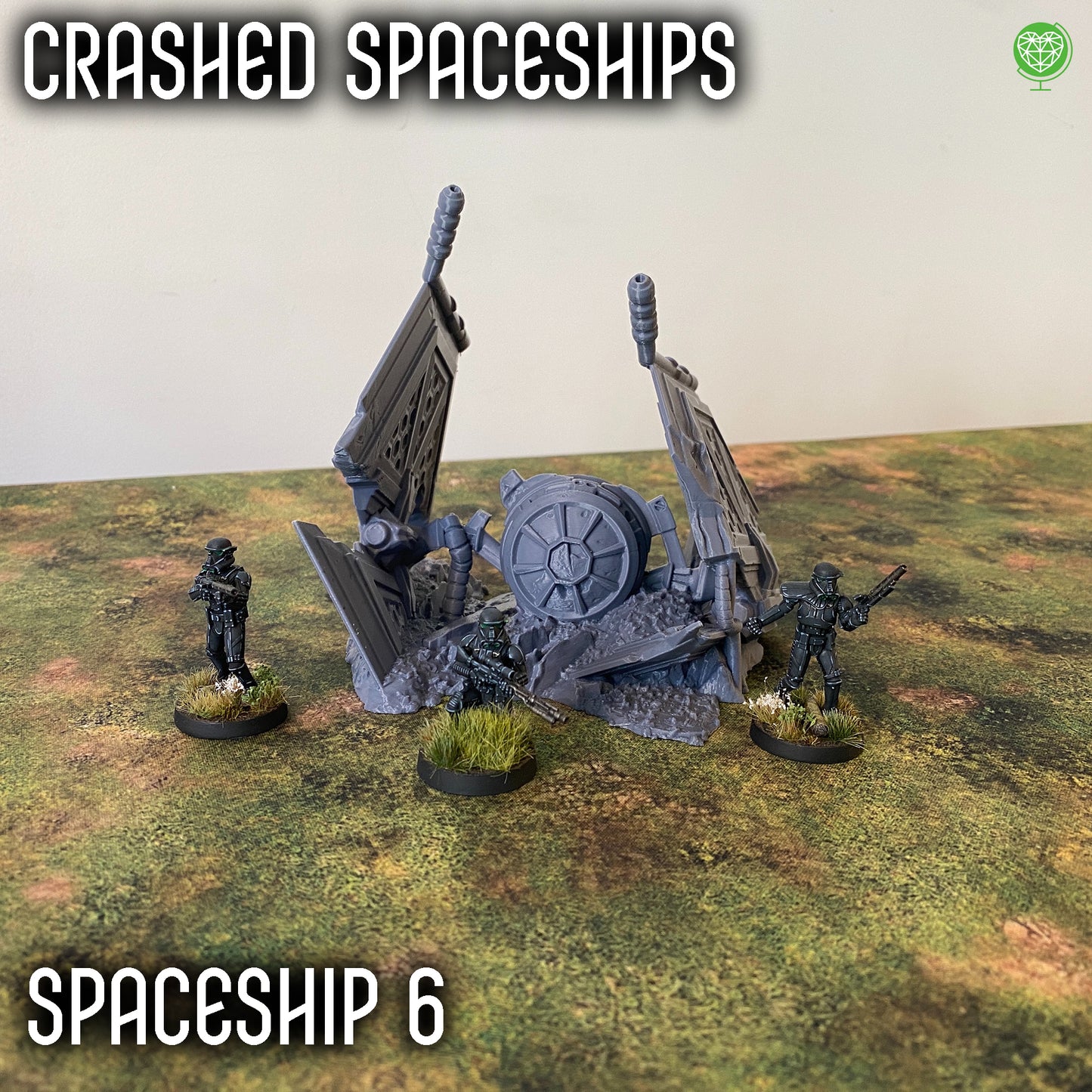 Legion Terrain - Crashed Spaceships for Sci-Fi Tabletop Games - Durable, Detailed & Compatible with Many Sci-Fi Games
